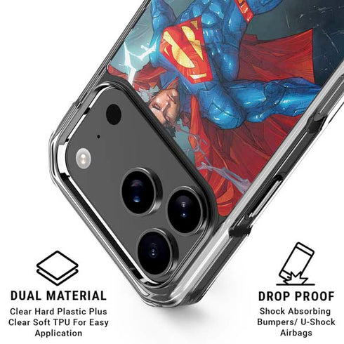 DC Comics Superman Heat Vision iPhone 18 Pro Clear Case