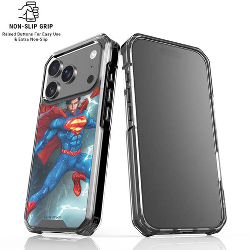 DC Comics Superman Heat Vision iPhone 18 Pro Clear Case