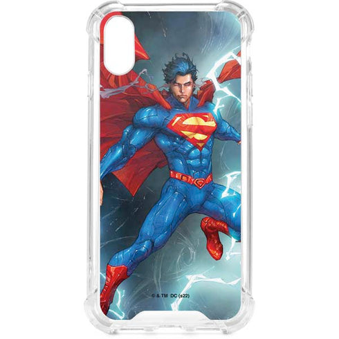 DC Comics Superman Heat Vision iPhone XS Clear Case