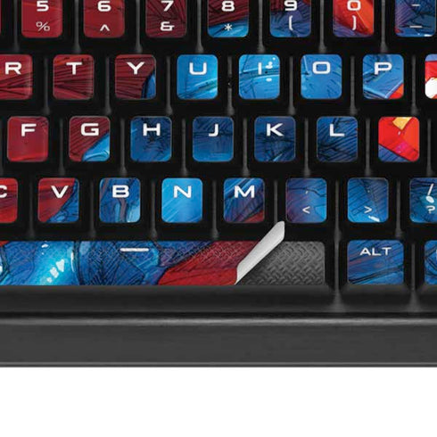 DC Comics Superman Heat Vision K95 RGB PLATINUM Mechanical Gaming Keyboard Skin