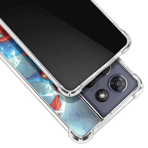 DC Comics Superman Heat Vision Moto G 5G (2025) Clear Case