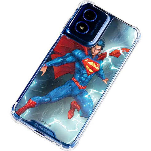 DC Comics Superman Heat Vision Moto G 5G (2024) Clear Case
