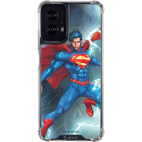 DC Comics Superman Heat Vision Moto G Power 5G (2024) Clear Case