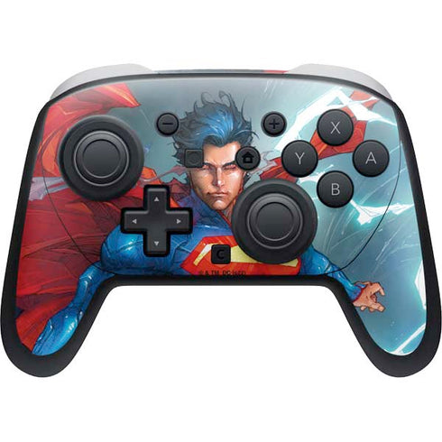 DC Comics Superman Heat Vision Nintendo Switch 2 (2025) Pro Controller Skin