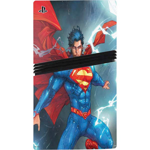 DC Comics Superman Heat Vision PS5 Pro Bundle Skin
