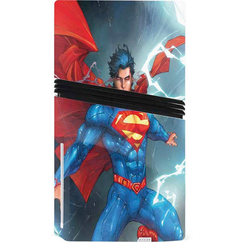 DC Comics Superman Heat Vision PS5 Pro Disk Bundle Skin