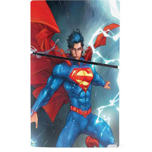 DC Comics Superman Heat Vision PS5 Slim Digital Edition Console Skin