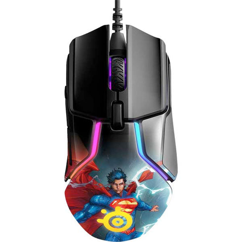 DC Comics Superman Heat Vision SteelSeries Rival 600 Gaming Mouse Skin