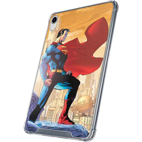 DC Comics Superman For Tomorrow Cover Art by Jim Lee iPad 11th Gen (2025) Clear Case