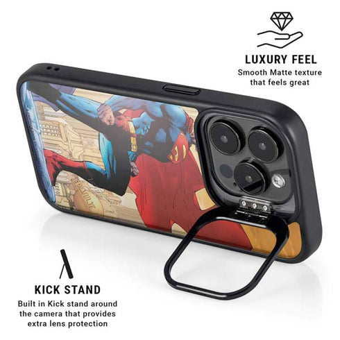 DC Comics Superman For Tomorrow Cover Art by Jim Lee iPhone 13 Pro Kickstand Case