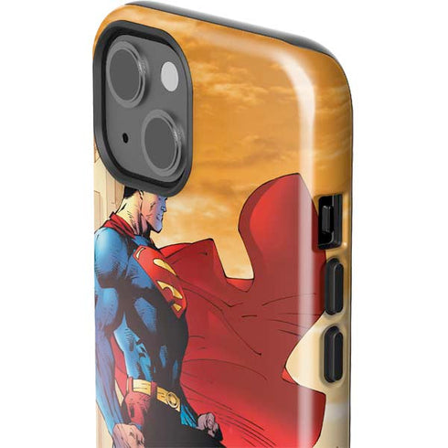 DC Comics Superman For Tomorrow Cover Art by Jim Lee iPhone 15 Impact Case