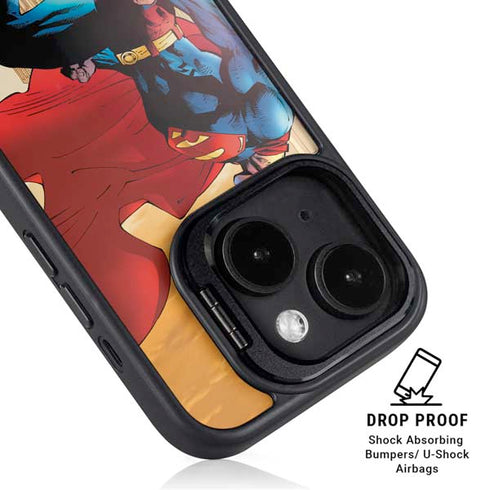 DC Comics Superman For Tomorrow Cover Art by Jim Lee iPhone 15 Kickstand Case