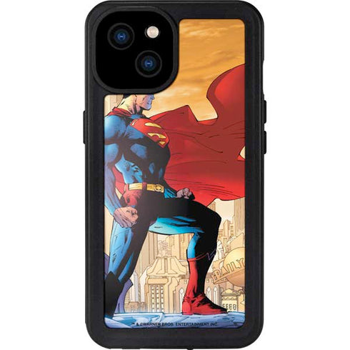 DC Comics Superman For Tomorrow Cover Art by Jim Lee iPhone 15 Plus Waterproof Case
