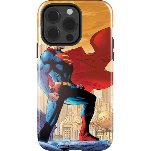 DC Comics Superman For Tomorrow Cover Art by Jim Lee iPhone 15 Pro Impact Case