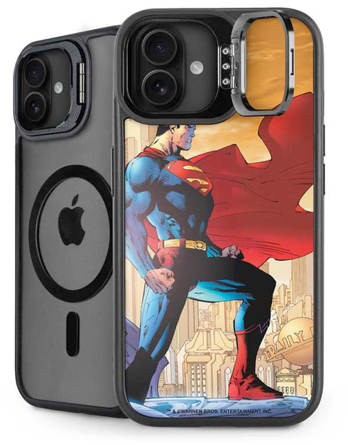DC Comics Superman For Tomorrow Cover Art by Jim Lee iPhone 16 Kickstand Case