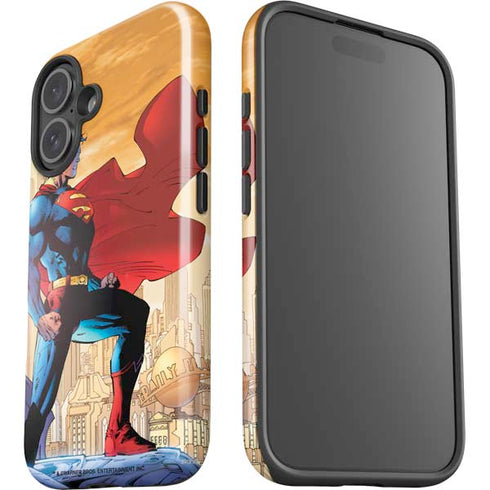 DC Comics Superman For Tomorrow Cover Art by Jim Lee iPhone 16 Plus Impact Case