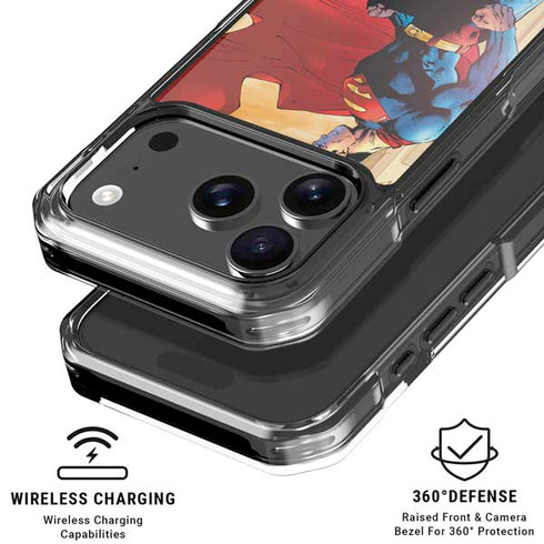 DC Comics Superman For Tomorrow Cover Art by Jim Lee iPhone 18 Pro Clear Case