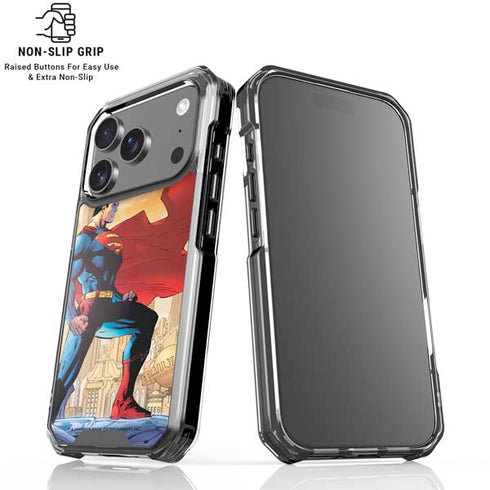 DC Comics Superman For Tomorrow Cover Art by Jim Lee iPhone 18 Pro Clear Case