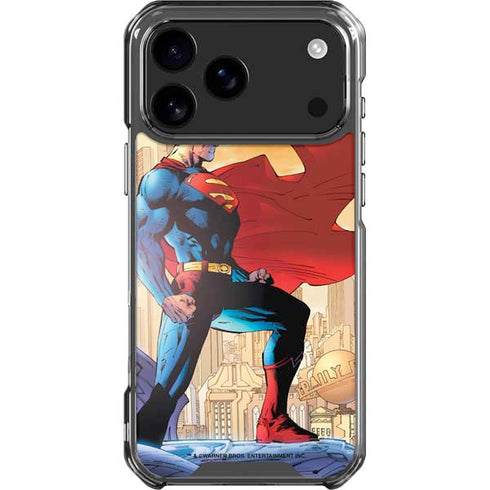 DC Comics Superman For Tomorrow Cover Art by Jim Lee iPhone 18 Pro Max Clear Case