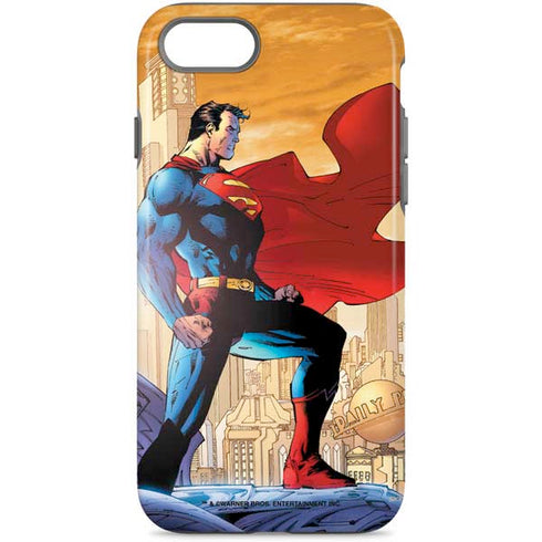DC Comics Superman For Tomorrow Cover Art by Jim Lee iPhone Cases