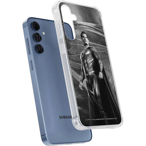 The Justice League (2017) Superman Poster Galaxy A35 5G Clear Case