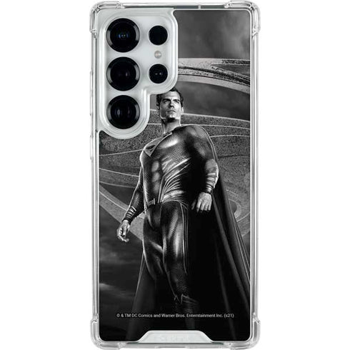 The Justice League (2017) Superman Poster Galaxy S25 Ultra Clear Case