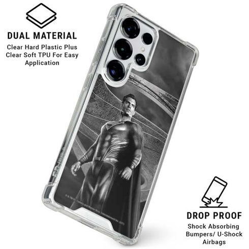 The Justice League (2017) Superman Poster Galaxy S26 Ultra Clear Case