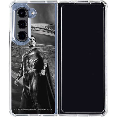 The Justice League (2017) Superman Poster Galaxy Z Fold5 5G Clear Case
