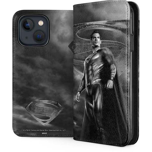 The Justice League (2017) Superman Poster iPhone 15 Folio Case