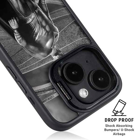 The Justice League (2017) Superman Poster iPhone 15 Kickstand Case