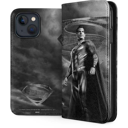The Justice League (2017) Superman Poster iPhone 15 Plus Folio Case