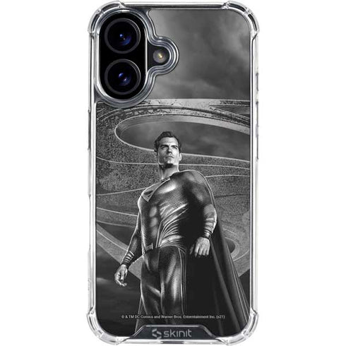 The Justice League (2017) Superman Poster iPhone 16 Clear Case