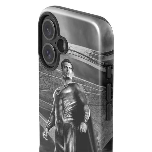 The Justice League (2017) Superman Poster iPhone 16 Plus Impact Case