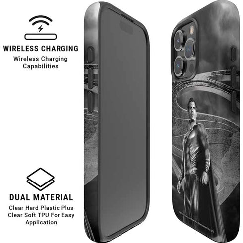 The Justice League (2017) Superman Poster iPhone 16 Pro Max Magsafe Impact Case
