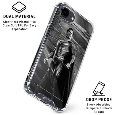 The Justice League (2017) Superman Poster iPhone 16e Clear Case