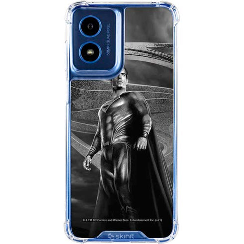 The Justice League (2017) Superman Poster Moto G 5G (2024) Clear Case