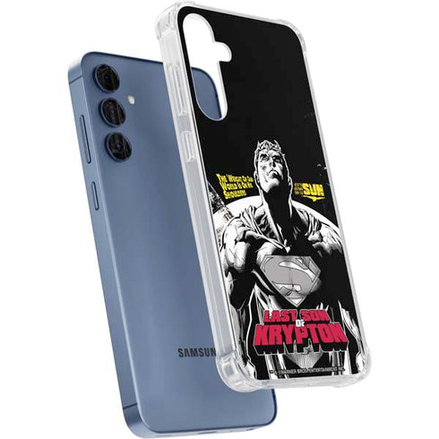 DC Comics Superman Last Son of Krypton Galaxy A55 5G Clear Case