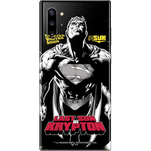 DC Comics Superman Last Son of Krypton Galaxy Note 10 Plus Skin