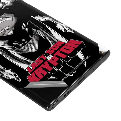 DC Comics Superman Last Son of Krypton Galaxy Note 10 Plus Skin