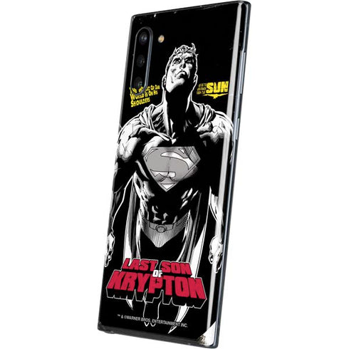 DC Comics Superman Last Son of Krypton Galaxy Note 10 Skin
