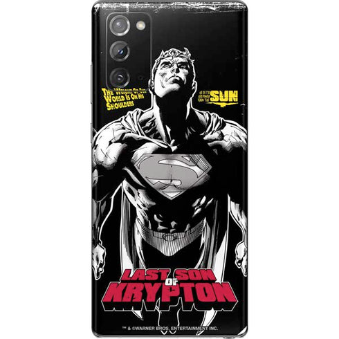DC Comics Superman Last Son of Krypton Galaxy Note20 5G Skin