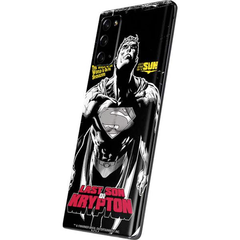 DC Comics Superman Last Son of Krypton Galaxy Note20 5G Skin
