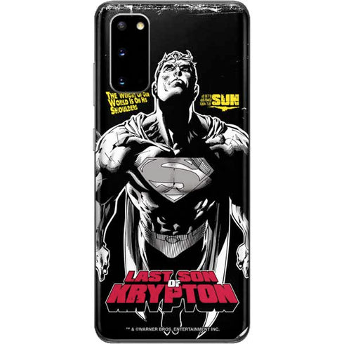 DC Comics Superman Last Son of Krypton Galaxy S20 Skin