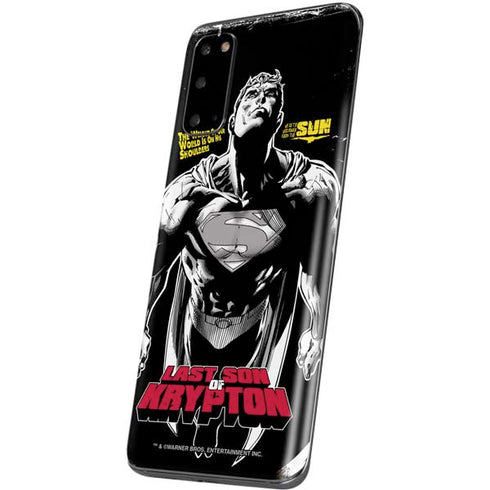 DC Comics Superman Last Son of Krypton Galaxy S20 Skin