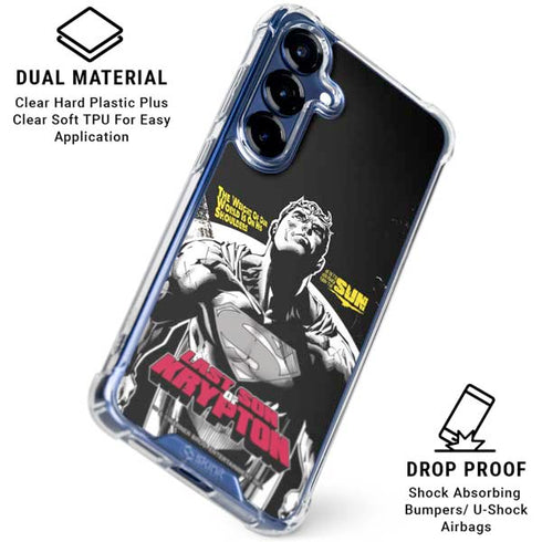DC Comics Superman Last Son of Krypton Galaxy S25 Plus Clear Case