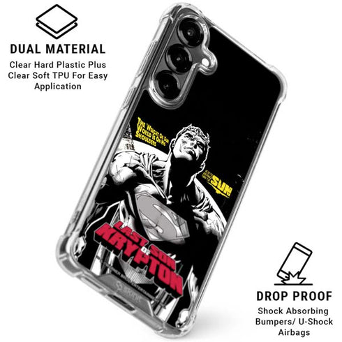 DC Comics Superman Last Son of Krypton Galaxy S26 Clear Case