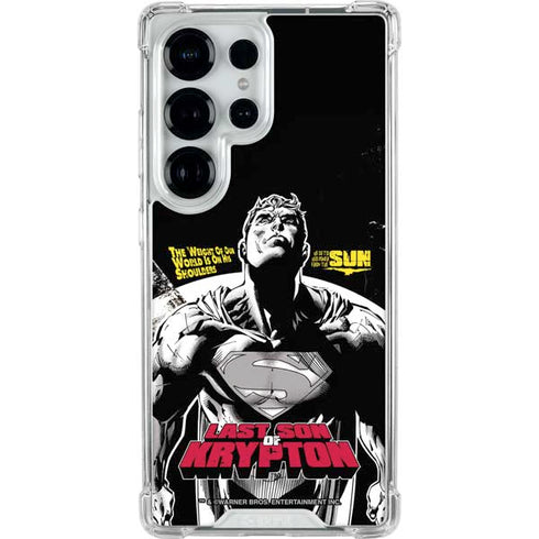 DC Comics Superman Last Son of Krypton Galaxy S26 Ultra Clear Case