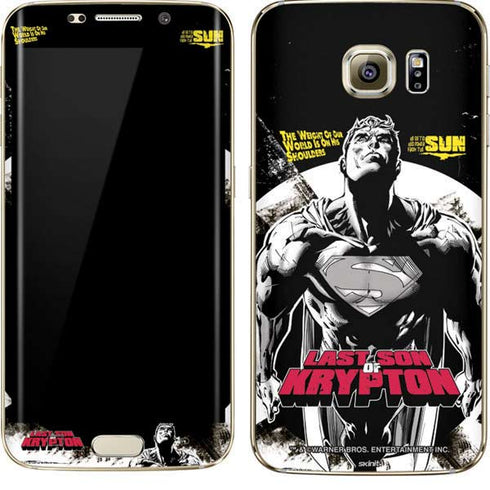 DC Comics Superman Last Son of Krypton Galaxy S7 Edge Skin