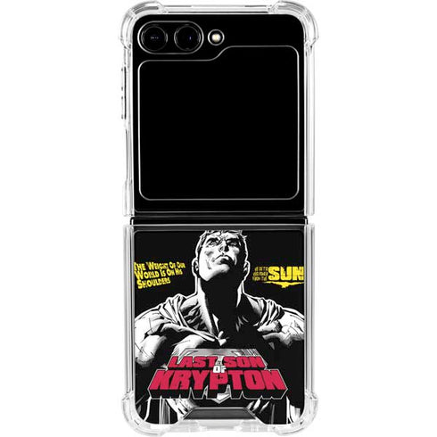 DC Comics Superman Last Son of Krypton Galaxy Z Flip6 Clear Case