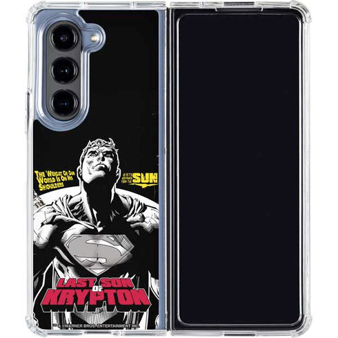 DC Comics Superman Last Son of Krypton Galaxy Z Fold5 5G Clear Case